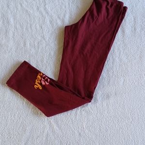 Old Navy  Leggings color burgundy
